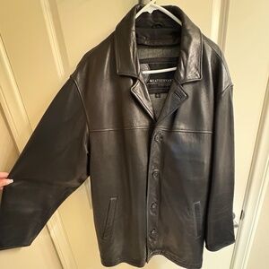 Weathervane by weatherproof genuine leather men’s coat